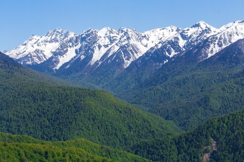 вопрос теста Кавказские горы